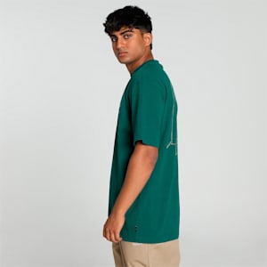 GRAPHICS "Back-up Team" Men's Relaxed Fit Tee, Malachite, extralarge-IND